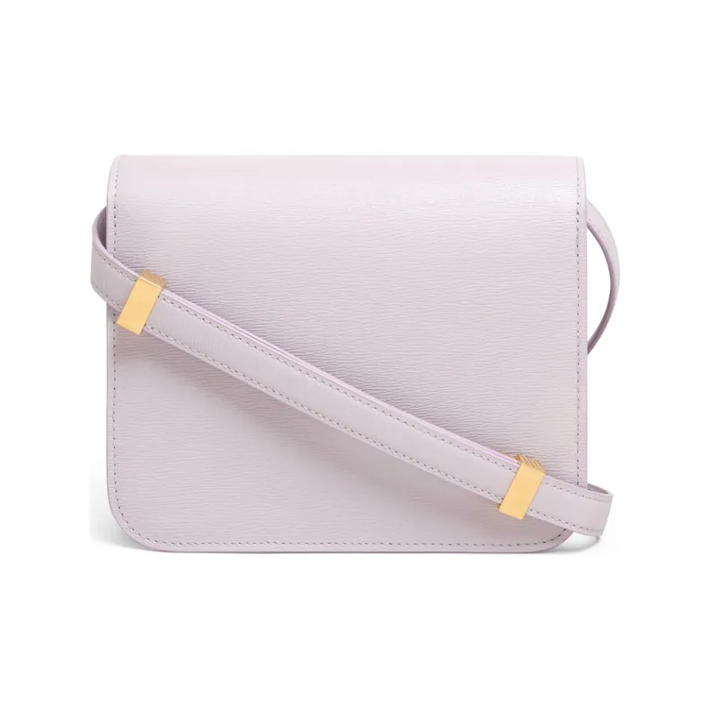 CELINE Classic Bo Cow Leather Block Bag Handbag Crossbody Bag Shoulder Bag Small Size Women's Lavender Gray-2