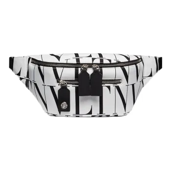Valentino Nylon Sling Bags One Shoulder Crossbody Fanny Pack Men's White
