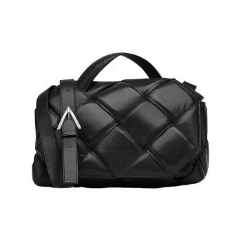 Bottega Veneta Nappa Leather Handbag Women's Black