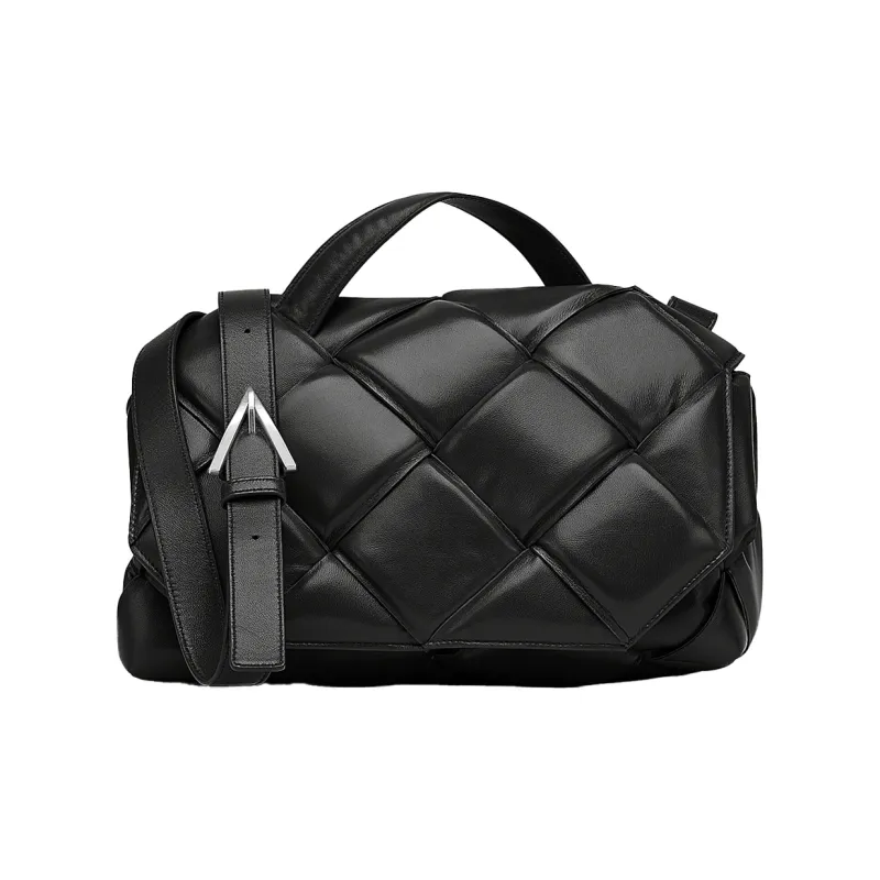 Bottega Veneta Nappa Leather Handbag Women's Black-0