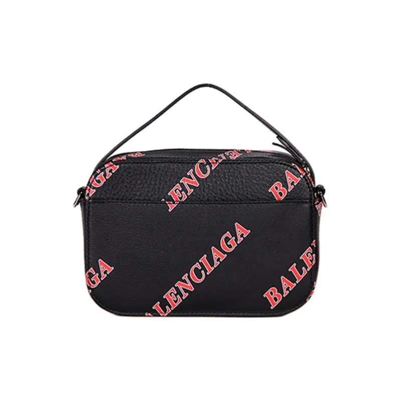 Balenciaga Everyday Cow Leather Crossbody Bag One Shoulder Handbag Women's Black-1