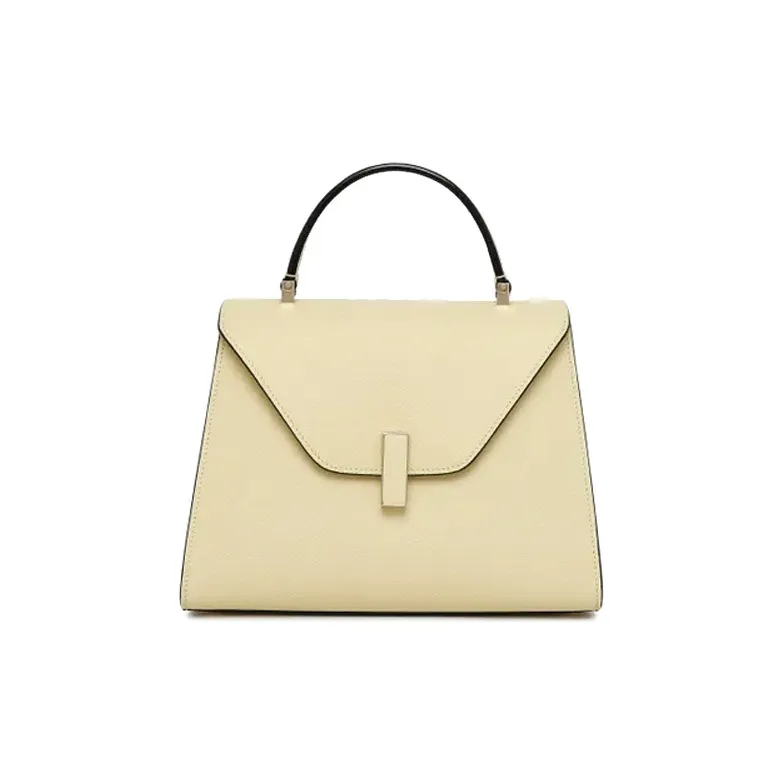 Valextra Iside Calfskin Shoulder Bag, Crossbody Bag, Handbag Medium Size Women's Vanilla-0