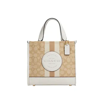 COACH C8417 DEMPSEY TOTE 22 IN SIGNATURE JACQUARD WITH STRIPE AND COACH PATCH