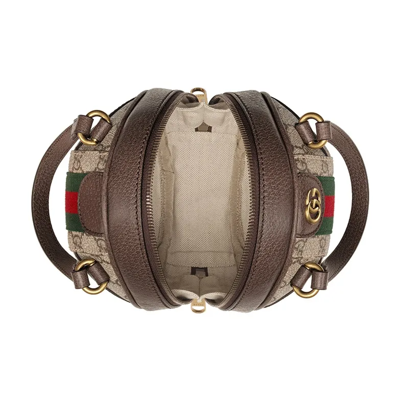 GUCCI Ophidia Canvas Spherical Bag, Portable Crossbody Bag, Shoulder Bag Unisex-5