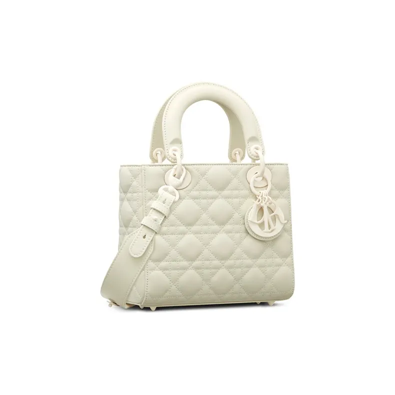 DIOR Lady DiorMy ABCDior Matte Cow Leather Dior Bag Shoulder Bag Crossbody Bag Handbag Women's Milk White-1