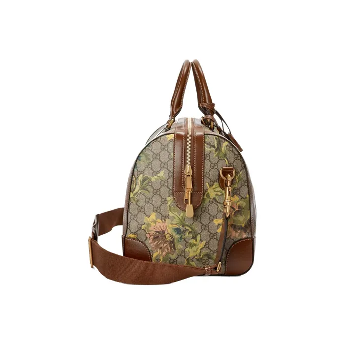 GUCCI Canvas With Leather Travel Bags Shoulder Bag Crossbody Bag Handbag Men's Ebony & Beige-2