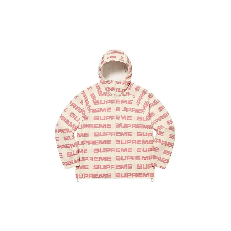 Supreme Logo Ripstop Hooded Track Jacket - POIZON