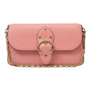 COACH Beat Cow Leather Mouth Cover Bag Crossbody Bag Shoulder Bag Women's Pink