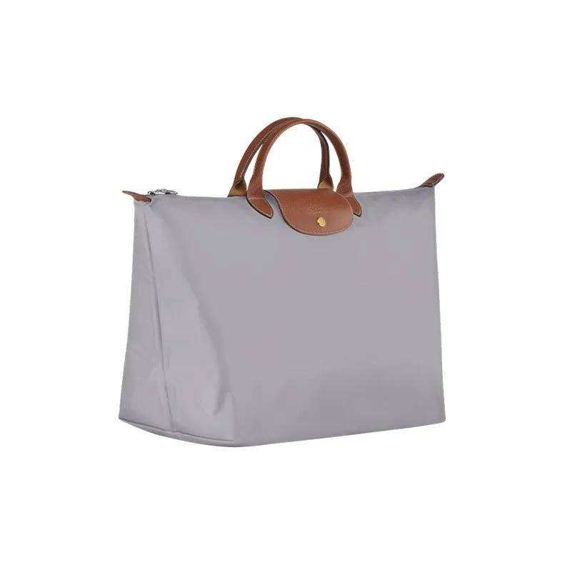 LONGCHAMP Le Pliage Canvas Travel Bag Shoulder Bag Large Size Unisex Gray-1