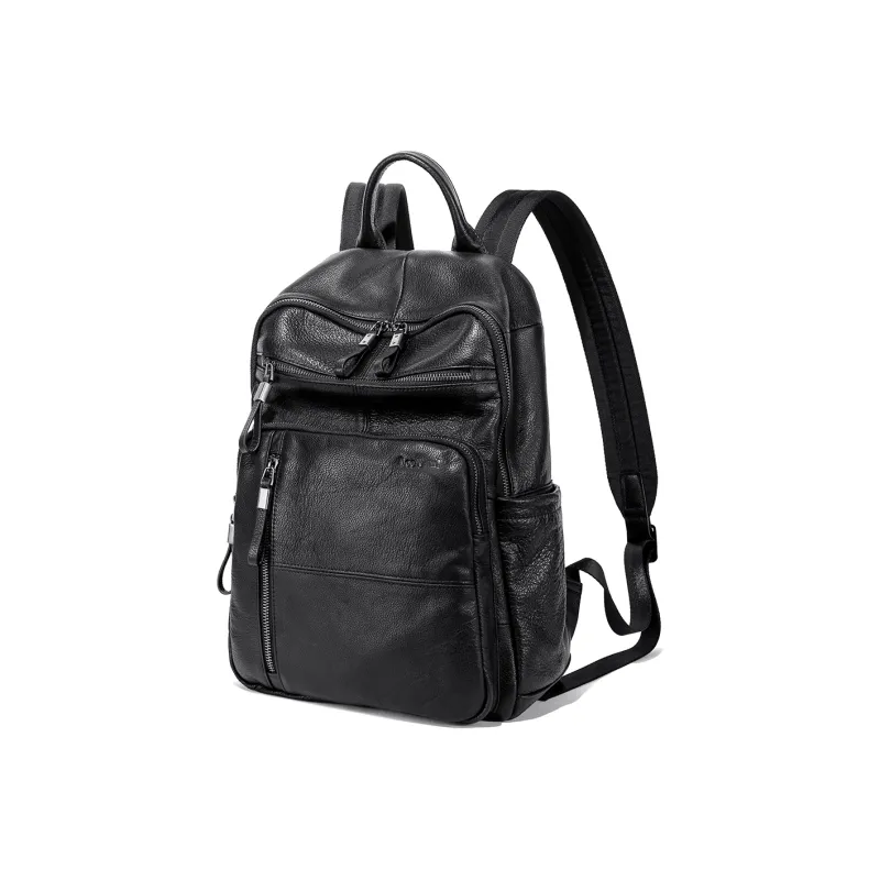 Ace Paul Cow Leather Backpack Regular Unisex Cool Black-1