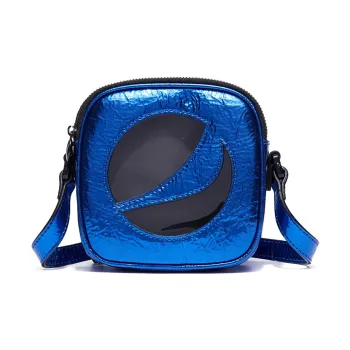 Pepsi Leather Shoulder Bag, Crossbody Bag Regular Unisex Dazzling Blue