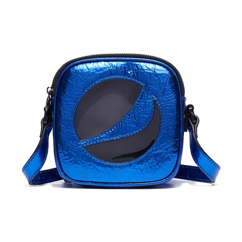 Pepsi Leather Shoulder Bag, Crossbody Bag Regular Unisex Dazzling Blue-0
