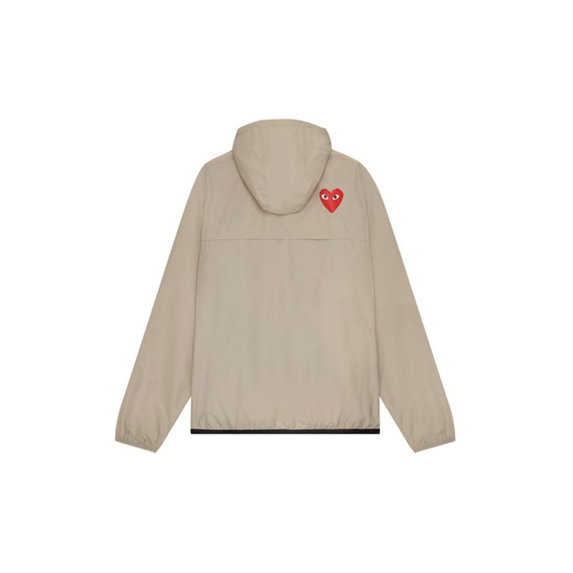 Cdg play zip hoodie best sale