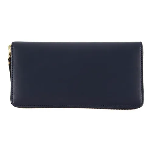 CDG Leather Wallet Regular Women's Dark Blue