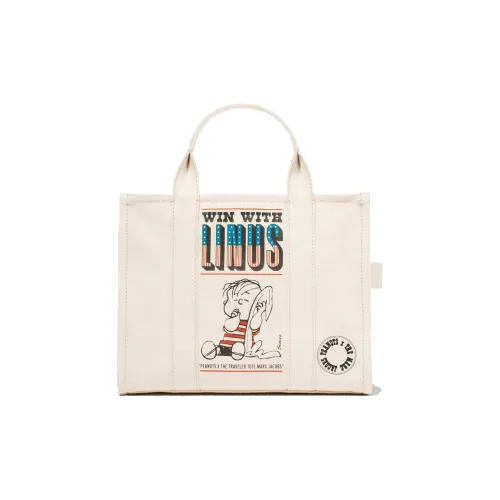 MARC JACOBS PEANUTS Collaboration The Traveler Cotton Tote Bag Shopping Bag Handbag Women's White