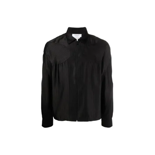 Marine Serre Jackets Men Black