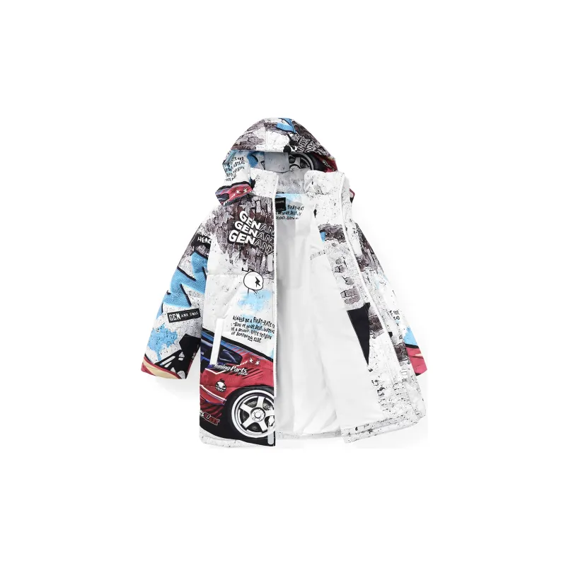 GENANX Puffer Jackets Unisex Individual Print-1