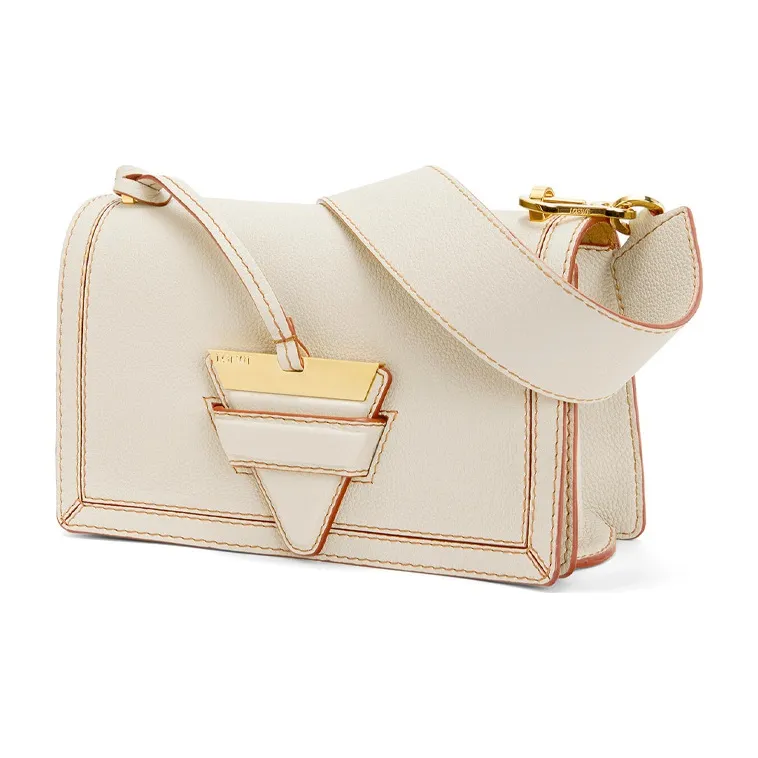 LOEWE Barcelona Soft Grained Calfskin Handbags Shoulder Bag Crossbody Bag Small Size Women's Light Wheat-1