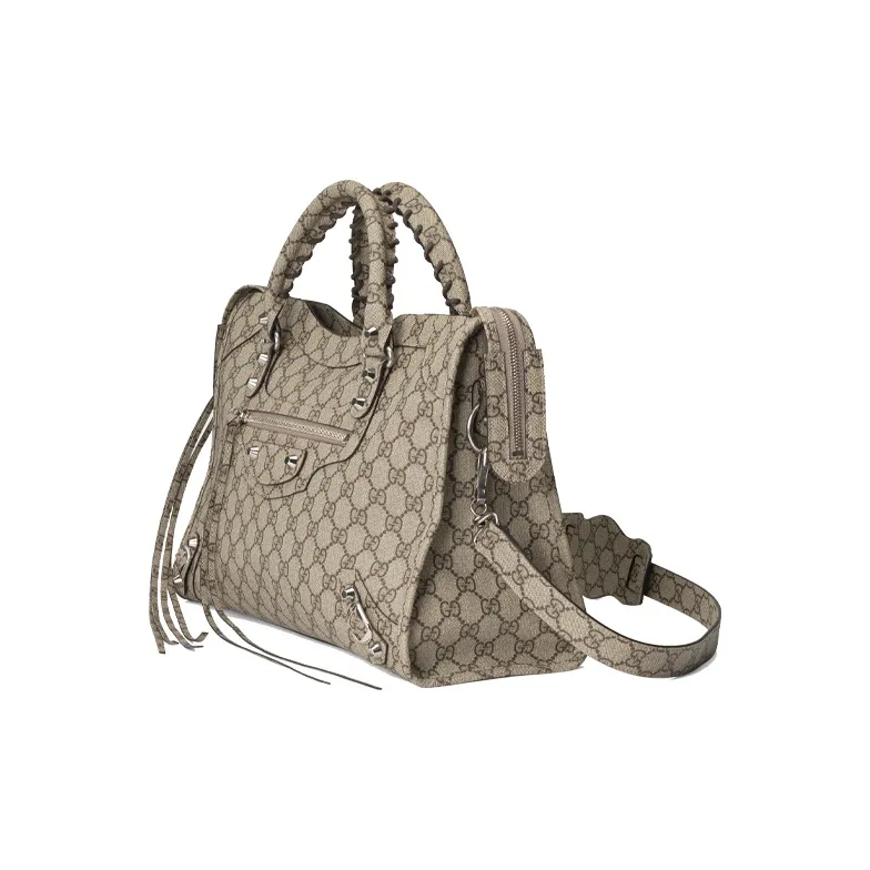 Balenciaga X GUCCI Motorcycle Bag Handbags-1