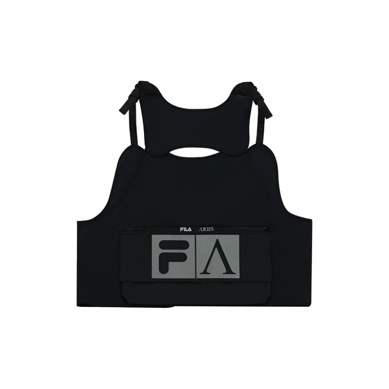FILA FUSION x Aries Jacket Unisex Two-Piece Set Pitch Black-3