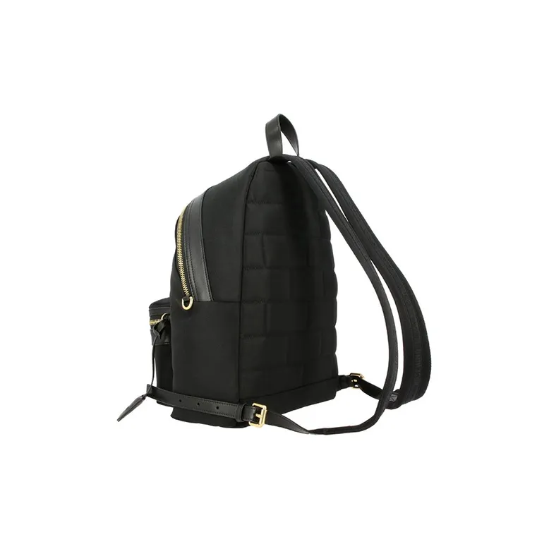 MOSCHINO Leather Backpack Unisex Black-2