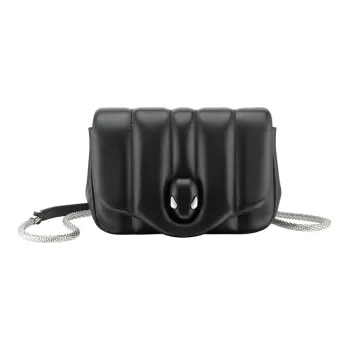 BVLGARI AMBUSH Collaboration Leather Fanny Pack Regular Unisex Black