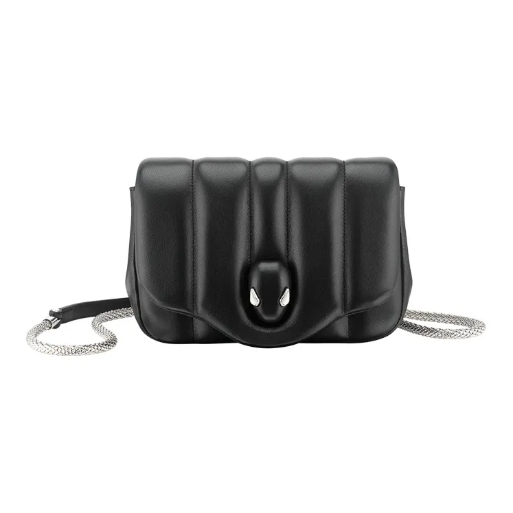 BVLGARI AMBUSH Collaboration Leather Fanny Pack Regular Unisex Black-0