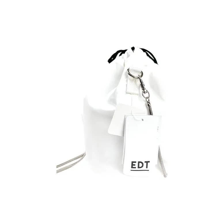 EDT Polyester Shoulder Bags Trumpets Unisex White-2