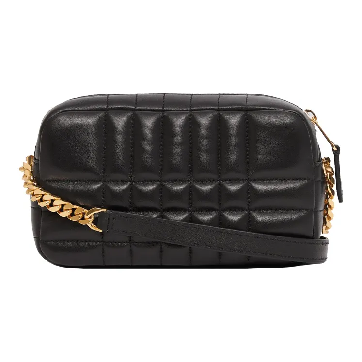 Burberry Quilted Leather Lola Camera Bag Mini Black-4