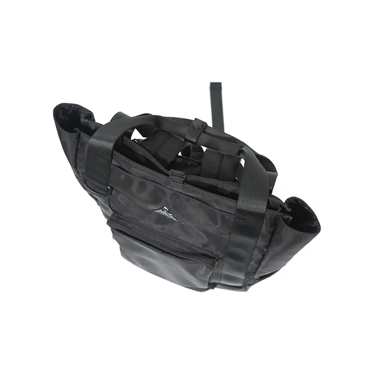MYEDITION 20L Tote Bag, Shopping Bag, Backpack, Outdoor Bag Nylon Black Unisex-3