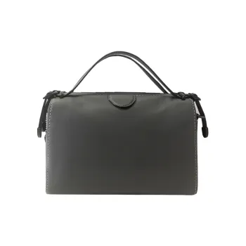 COACH Laural Cow Leather Handbag Large Size Women's Gray