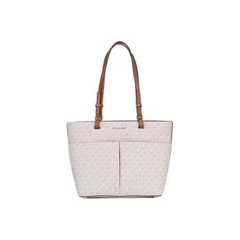 MICHAEL KORS Bedford Artificial Leather Handbag, Shoulder Bag Medium Size Women's White
