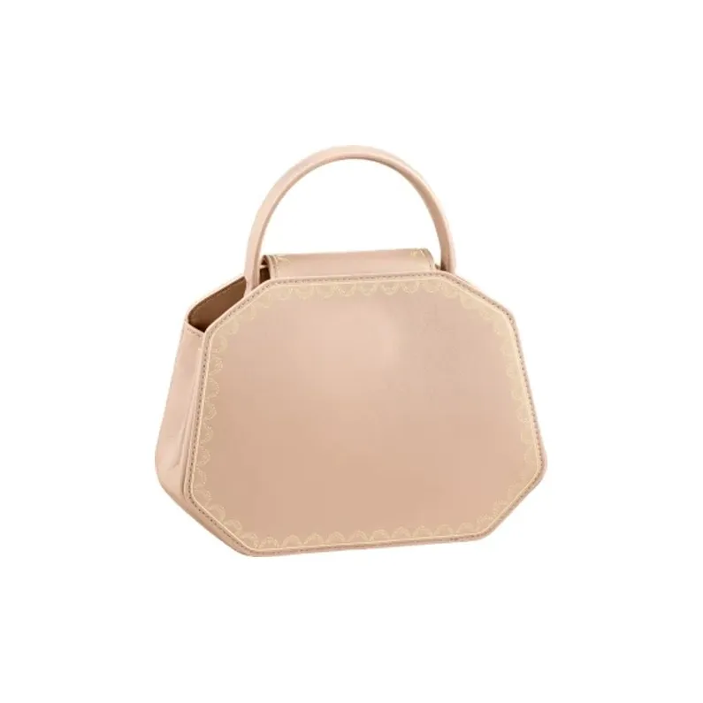 CARTIER GUIRLANDE Calfskin Shoulder Bag Crossbody Bag Handbag Mini Women's Pink/Multicolor-3