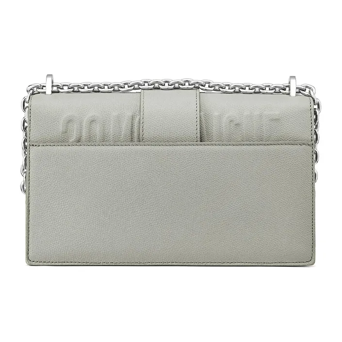 DIOR 30 Montaigne Grained Calfskin Box Bag Crossbody Bags Shoulder Bags Women's Gray-2
