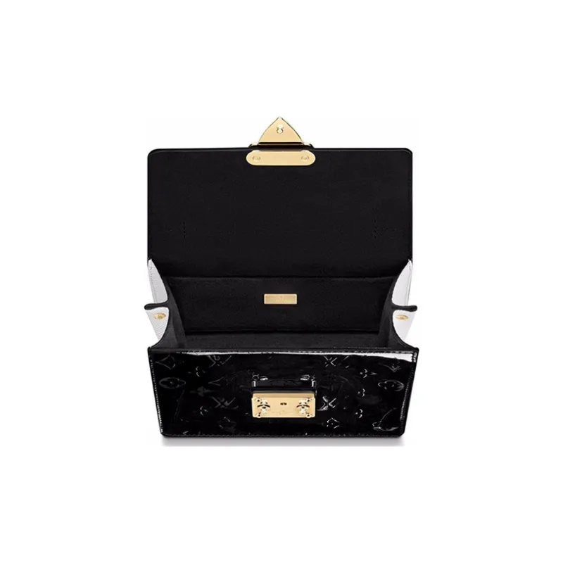 LOUIS VUITTON Cow Leather Handbag, Crossbody Bag, Shoulder Bag Regular Women's Black-3