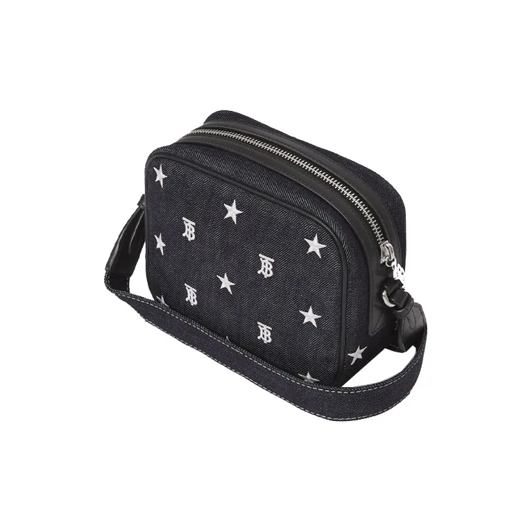 Burberry Denim Camera Bag, Shoulder Bag, Crossbody Bag, Kids' Bag Kids' Dark Blue-2