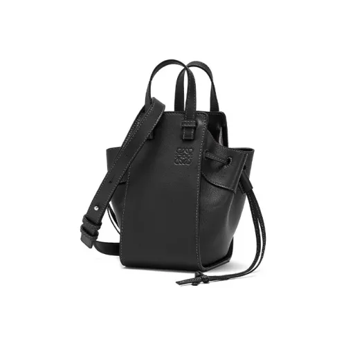 LOEWE Hammock Nappa Cow Leather Handbag Shoulder Bag Crossbody Bag Mini Women's Black