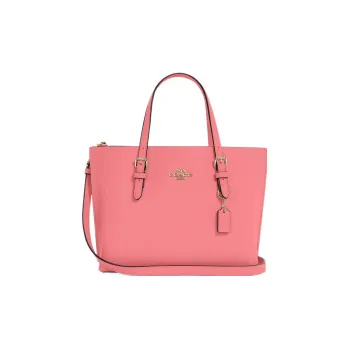 COACH Mollie Leather Tote Bag, Shopping Bag, Portable Crossbody Bag, Shoulder Bag Medium Size Women's Pink