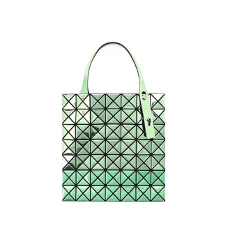 ISSEY MIYAKE Platinum Polyurethane Tote Bag Shopping Bag Laptop Bag Shoulder Bag Handbag Regular Women's Green