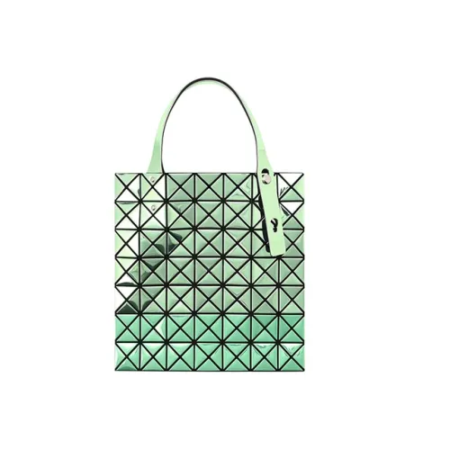 ISSEY MIYAKE Platinum Polyurethane Tote Bag Shopping Bag Laptop Bag Shoulder Bag Handbag Regular Women's Green