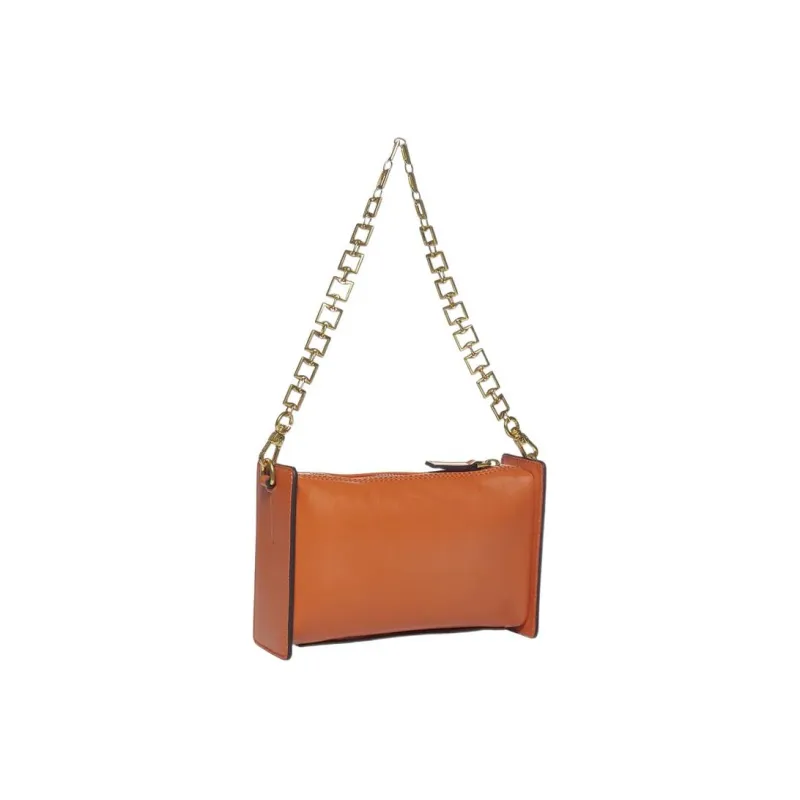 Manu Atelier Calfskin Crossbody Bag Shoulder Bag Women's Orange-2