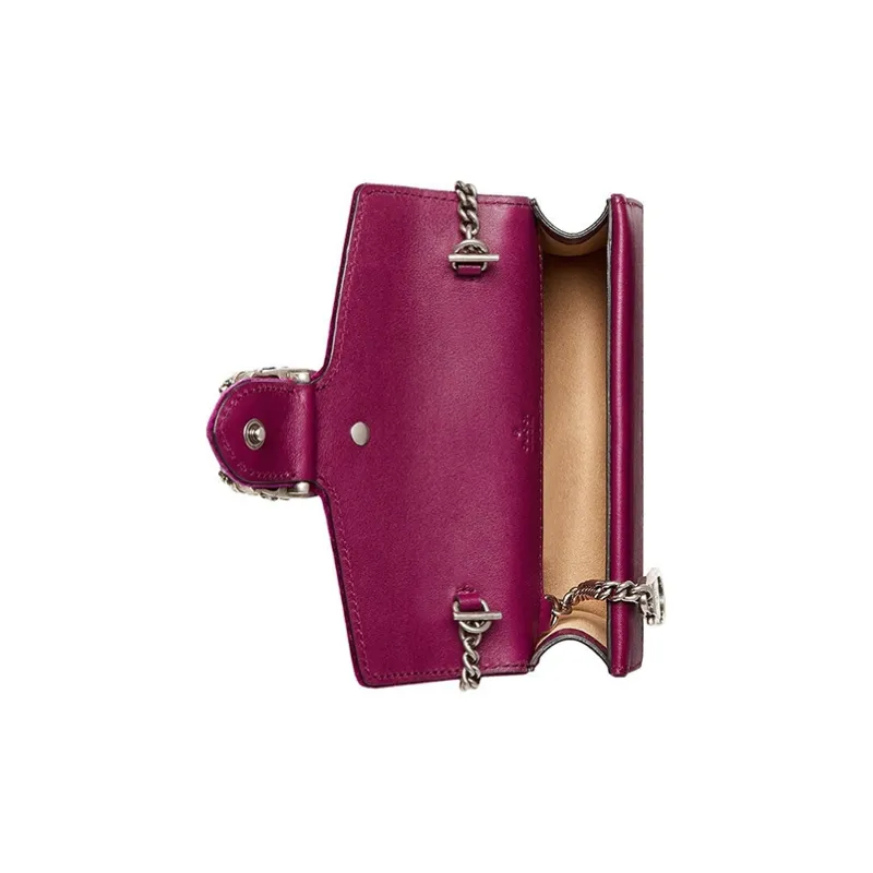 GUCCI Dionysus Velvet Crossbody Bag Shoulder Bag Women's Red-6