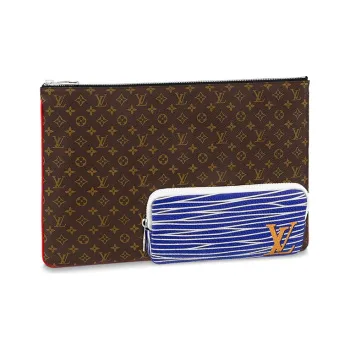 LOUIS VUITTON Pochette A4 Multipocket Monogram Patchwork Multicolor