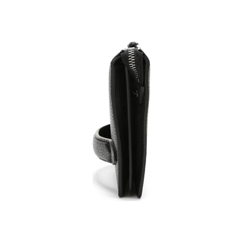 FERRAGAMO Cow Leather Clutch Men's Black-2