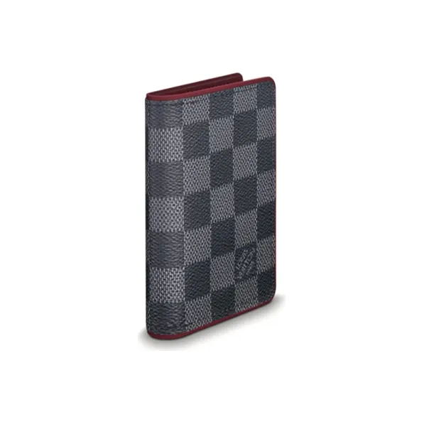 LOUIS VUITTON Canvas Wallet Unisex Black-1