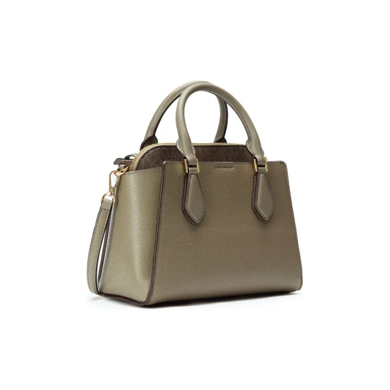 MICHAEL KORS Daria Leather Handbag, Crossbody Bag Small Size Women's Army Green-1