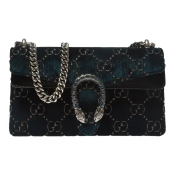 GUCCI Dionysus Velvet Chain Bag Crossbody Bag Shoulder Bag Women's Dark Blue