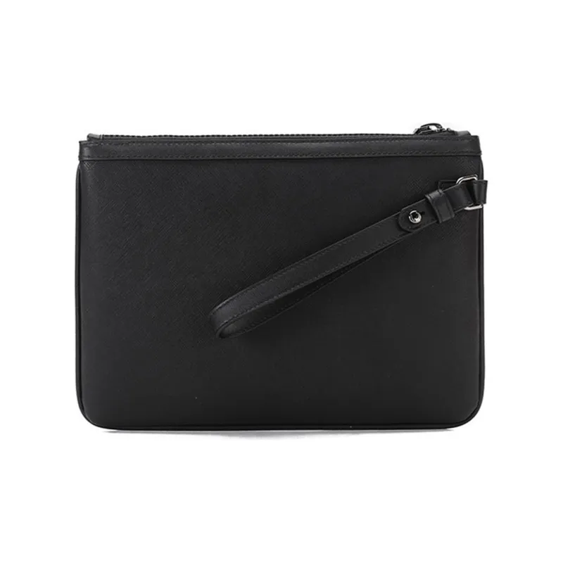 BALLY Cow Leather Coin Purse Clutch Regular Men's Black-3