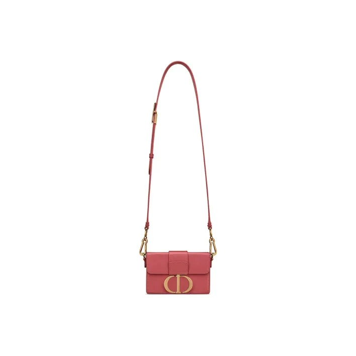 DIOR 30 Montaigne Calfskin Montaigne Bag, Box Bag, Crossbody Bag, Shoulder Bag Women's Pink-1
