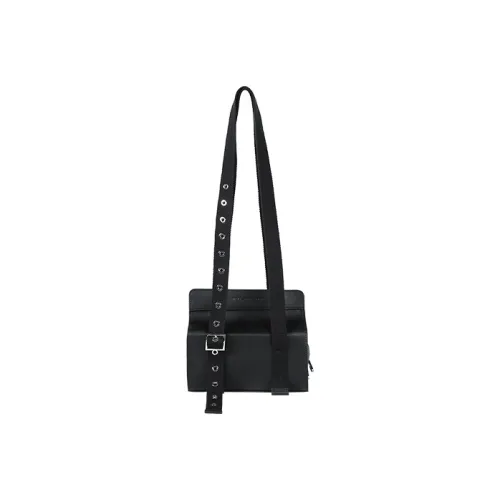 IRI BY IRIDESCENCE Cow Leather Building Blocks Handbag Shoulder Bag Small Size Women's Black